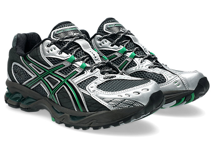 Lookbook Asics GEL-NIMBUS 10.1 Running Shoes Obsidian Grey/Green Basil 1203A543-022