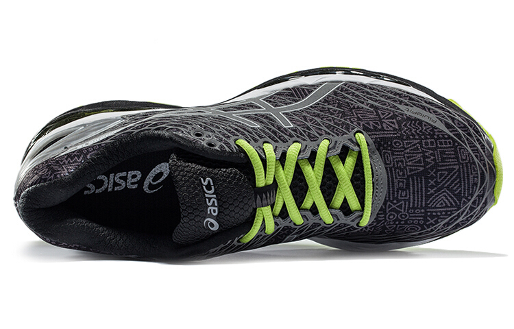 Lookbook ASICS Gel-Nimbus 18 'Hitam Hijau' T6E0N-9093