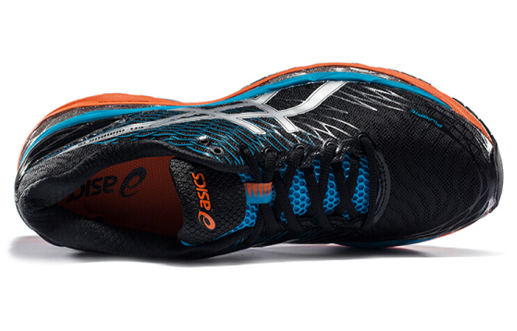 Lookbook Asics GEL-Nimbus 18 舒適 耐磨減震 低筒 運動跑步鞋 男款 黑銀色