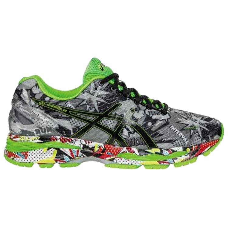 Order 亚瑟士Gel-Nimbus 18 灰绿色多色跑鞋 T6K4N-9790