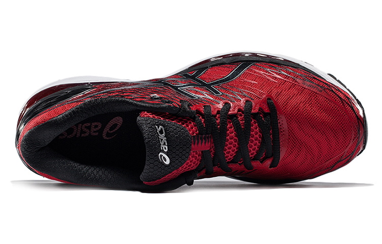 Lookbook Asics Gel-Nimbus 18 耐磨防滑 低筒運動跑步鞋 紅黑