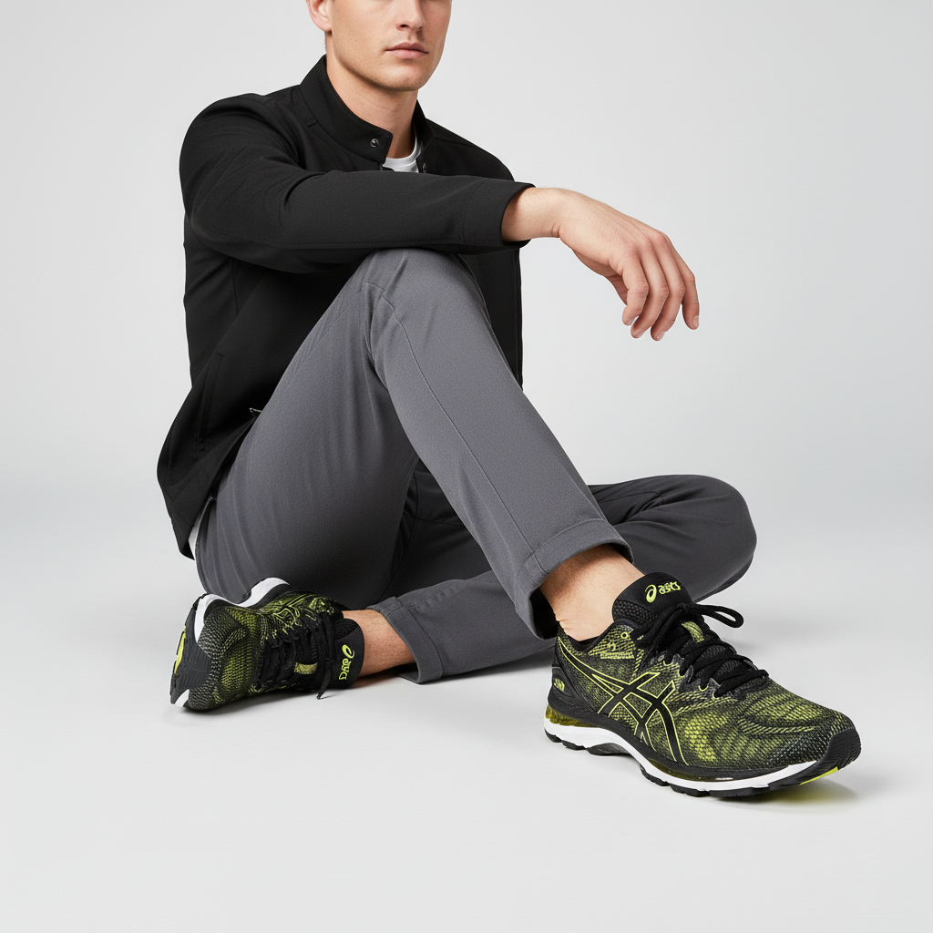 Order ASICS Gel-Nimbus 20 Sulphur Spring/Hitam/Putih T800N-8990