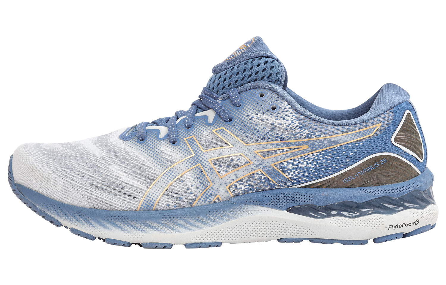 Buy ASICS Gel-Nimbus 23 Biru/Putih/Emas 1011B415-400