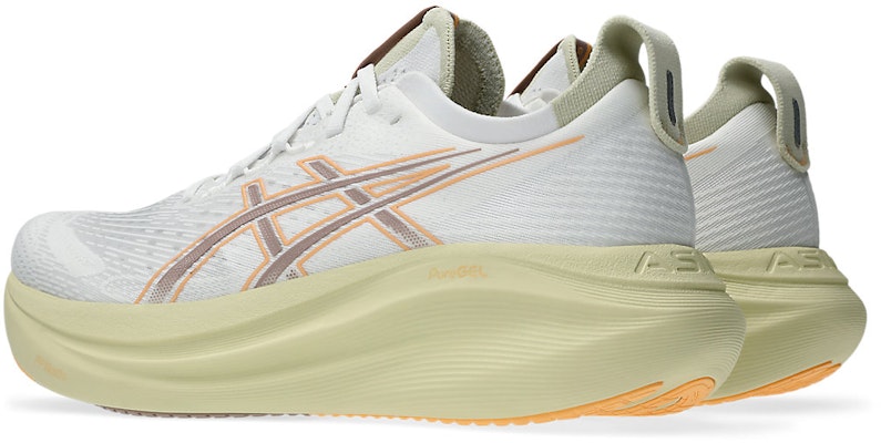 ASICS GEL-NIMBUS 27 Extra Wide Running Shoes White/Fawn 1011B957-102 Lookbook ASICS GEL-NIMBUS 27 Extra Wide Running Shoes White/Fawn 1011B957-102