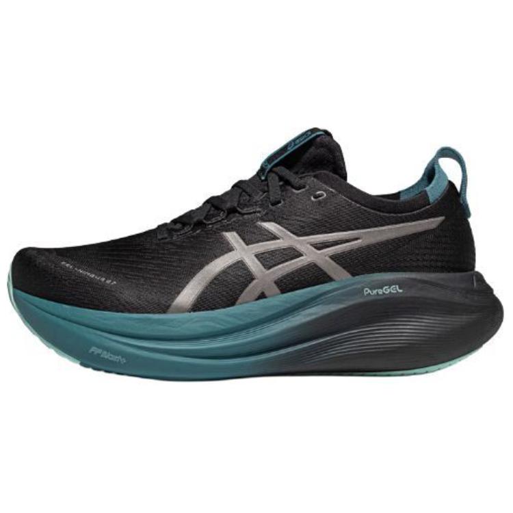 ASICS GEL-NIMBUS 27 Lite-Show Lightweight Black Marathon Running Shoes 1011C093-001
