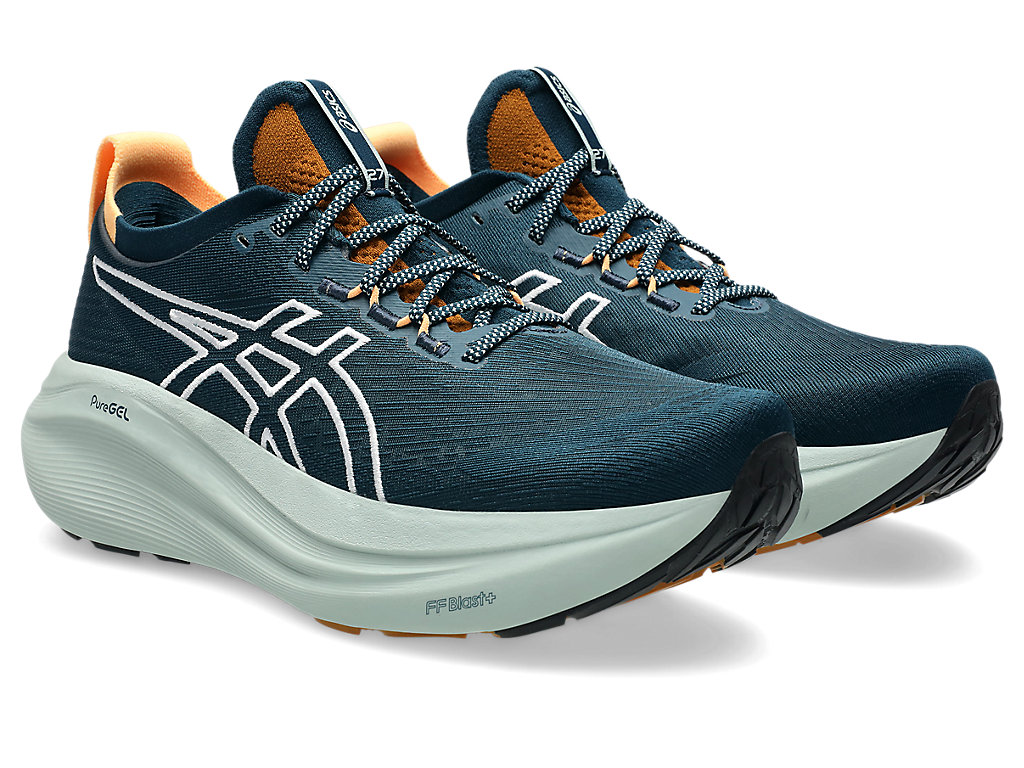 Order ASICS GEL-NIMBUS 27 Zapatillas Trail Running Nature Bathing/Tranquil Teal 1011C136-300