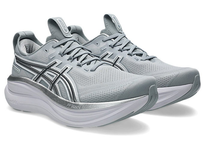 Order ASICS GEL-NIMBUS 28 ATC Zapatillas Running Gris Piedmont/Plata Pura 1011C222-020
