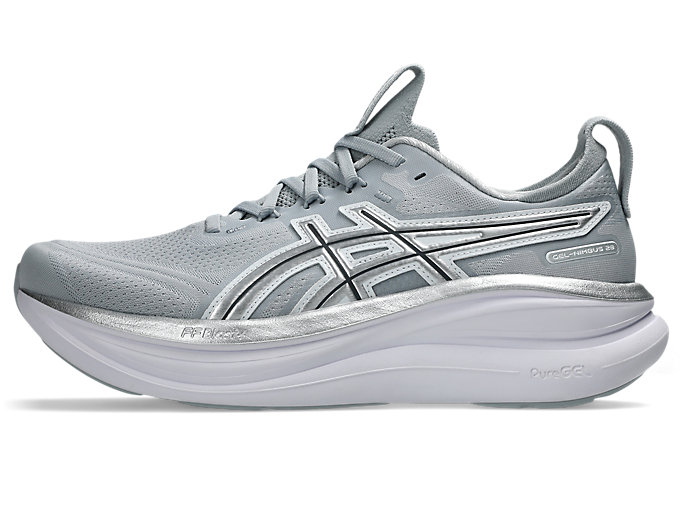 Cheap ASICS GEL-NIMBUS 28 ATC Zapatillas Running Gris Piedmont/Plata Pura 1011C222-020
