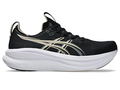 ASICS GEL-NIMBUS 28 Extra Wide Running Shoes Black/Feather Grey