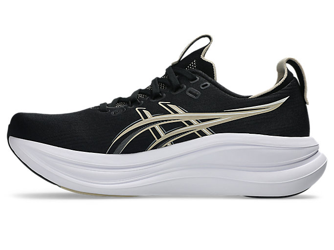 Shop ASICS GEL-NIMBUS 28 Extra Wide Kasut Larian Hitam/Kelabu Bulu 1011C145-002