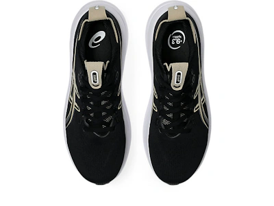 ASICS GEL-NIMBUS 28 Extra Wide Running Shoes Black/Feather Grey