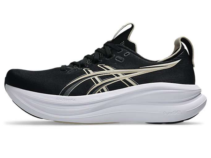 Cheap ASICS GEL-NIMBUS 28 Extra Wide Kasut Larian Hitam/Kelabu Bulu 1011C145-002