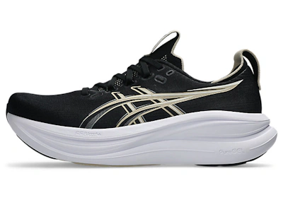 ASICS GEL-NIMBUS 28 Extra Wide Running Shoes Black/Feather Grey