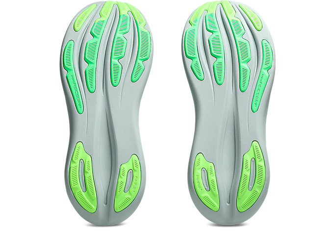 Sizing 아식스 젤 님버스 28 엑스트라 와이드 러닝화 콜드 모스/일루미네이트 그린 1011C145-400