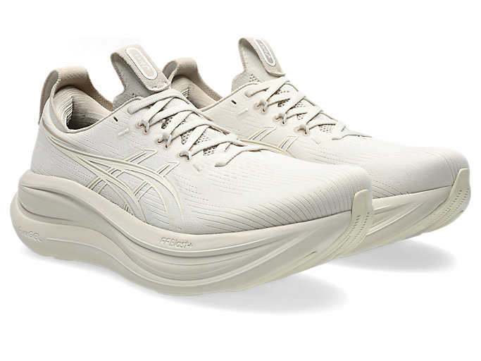 Order ASICS GEL-NIMBUS 28 Extra Wide Hardloopschoenen Soft Oat/Cream 1011C145-251