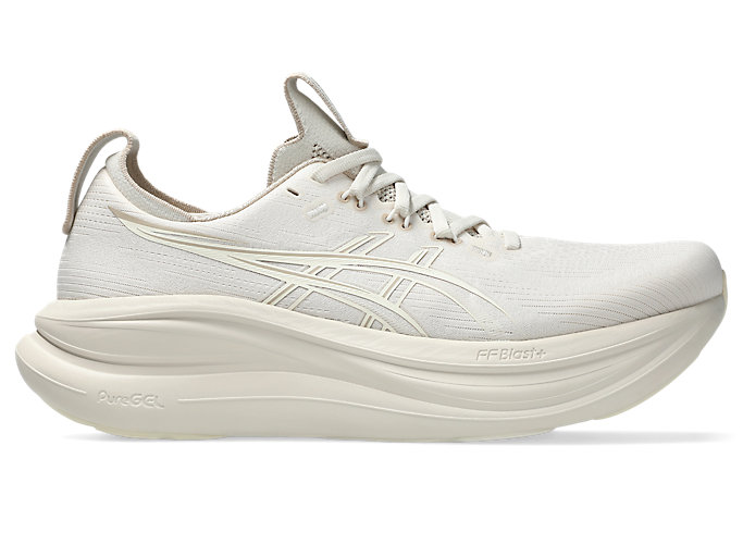 Cheap ASICS GEL-NIMBUS 28 Extra Wide Hardloopschoenen Soft Oat/Cream 1011C145-251