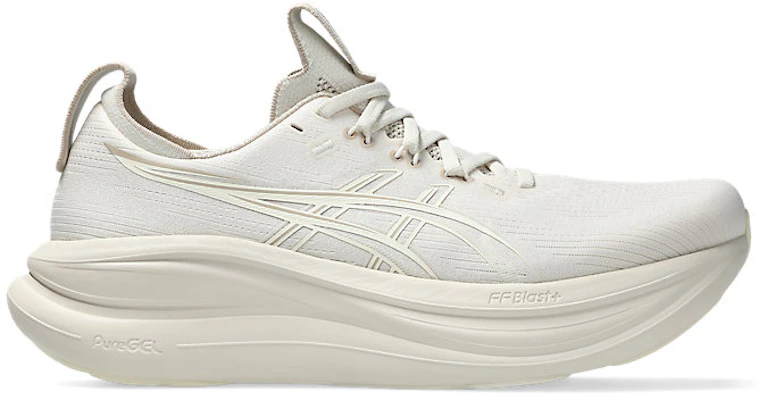 ASICS GEL-NIMBUS 28 Extra Wide Running Shoes Soft Oat/Cream 1011C145-251 1