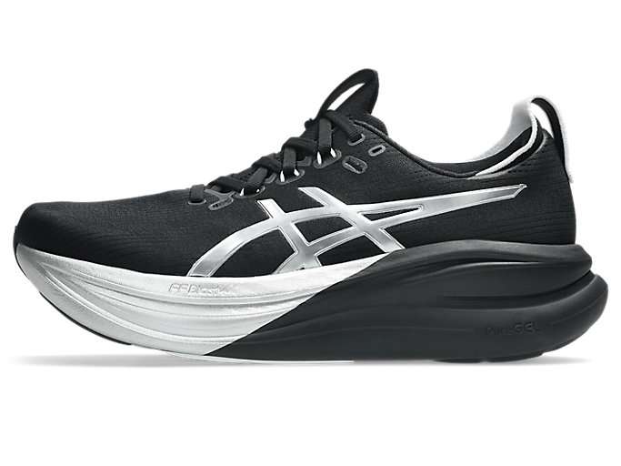 Cheap ASICS GEL-NIMBUS 28 Platinum Kasut Lari Platinum/Hitam 1011C214-001