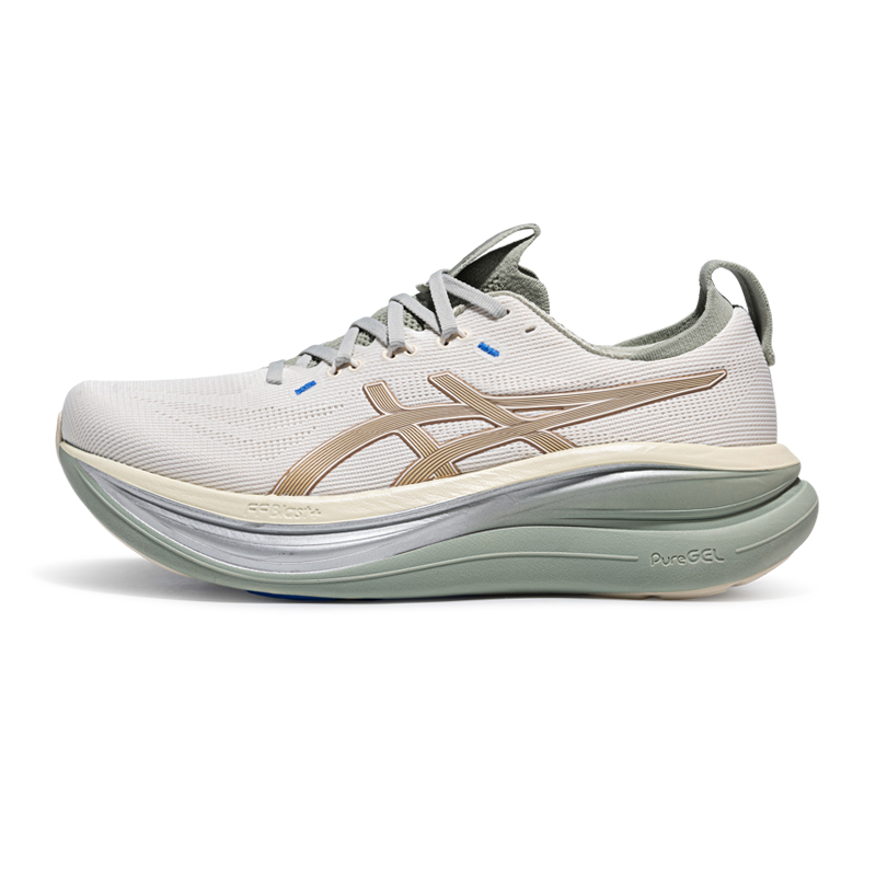 ASICS GEL-NIMBUS 28 Running Shoes Beige - Comfort, Breathable, Cushioned. 1011C270-100