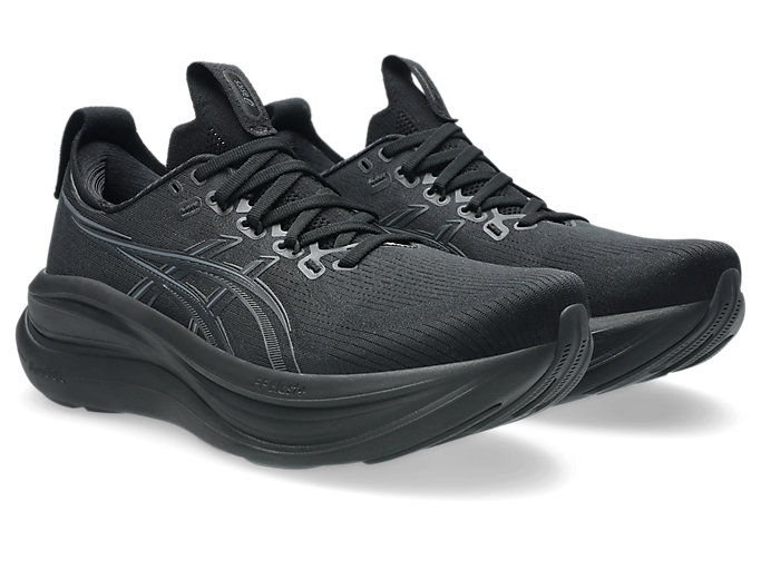 Lookbook ASICS GEL-NIMBUS 28 Sepatu Lari Hitam/Abu-abu Graphite 1011C127-001