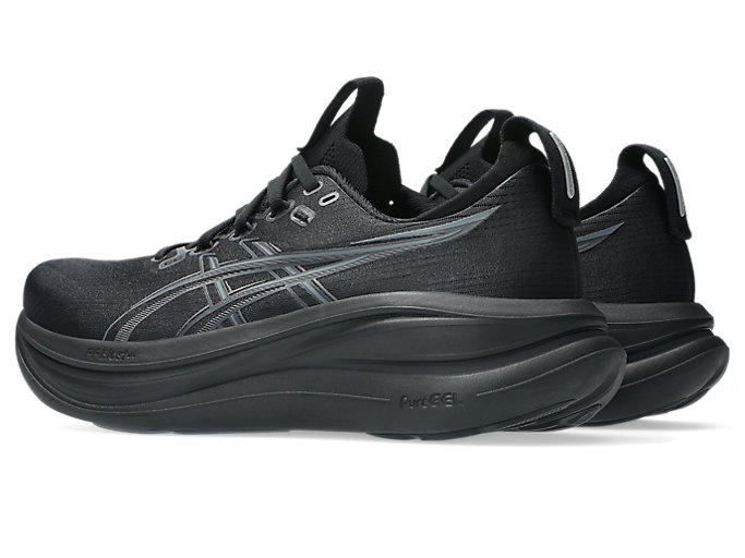 Shop ASICS GEL-NIMBUS 28 Sepatu Lari Hitam/Abu-abu Graphite 1011C127-001