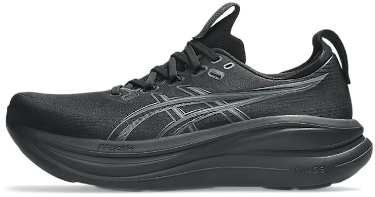 ASICS GEL-NIMBUS 28 Sepatu Lari Hitam/Abu-abu Graphite 1011C127-001 1