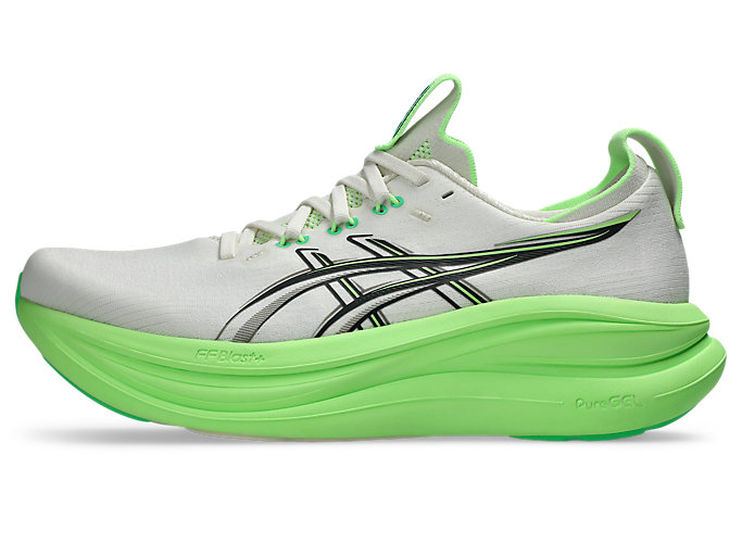Cheap ASICS GEL-NIMBUS 28 Sepatu Lari Cream/Hitam 1011C127-101