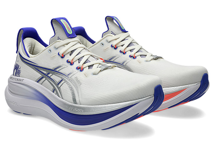 Order ASICS GEL-NIMBUS 28 Sepatu Lari Cream/Pure Silver 1013A208-100