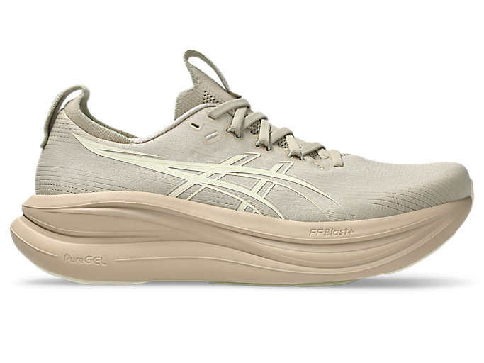 ASICS GEL-NIMBUS 28 Running Shoes Feather Grey/Cream 1011C127-021