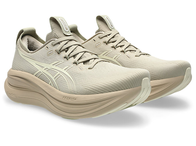 Lookbook ASICS GEL-NIMBUS 28 跑鞋 羽灰/奶油 1011C127-021