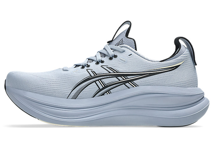 Shop ASICS GEL-NIMBUS 28 Sepatu Lari Abu-Biru/Hitam 1011C127-402