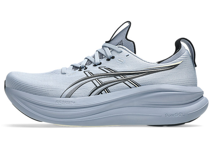 Cheap ASICS GEL-NIMBUS 28 Sepatu Lari Abu-Biru/Hitam 1011C127-402