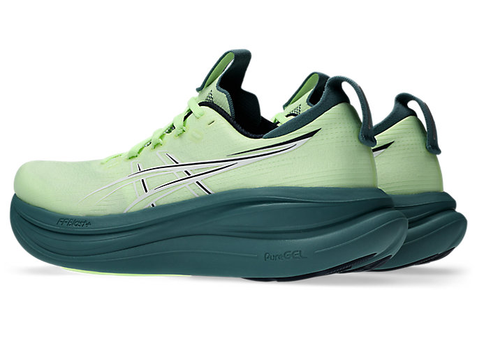 Lookbook ASICS GEL-NIMBUS 28 Zapatillas Running Amarillo Iluminado/Verde Azulado 1011C127-750