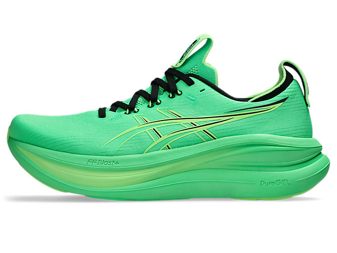 Cheap 아식스 젤-님버스 28 러닝화 비탈 그린/일루미네이트 그린 1011C127-300