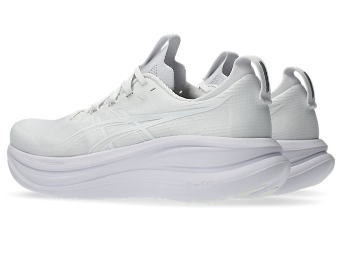 Lookbook アシックス GEL-NIMBUS 28 ランニングシューズ ホワイト/ホワイト 1011C127-100