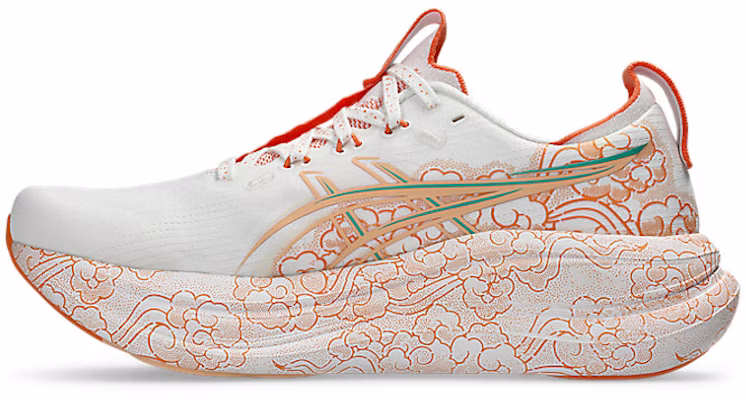 ASICS GEL-NIMBUS 28 東京跑鞋 白色/杏桃橘 1013A207-100 Shop ASICS GEL-NIMBUS 28 東京跑鞋 白色/杏桃橘 1013A207-100