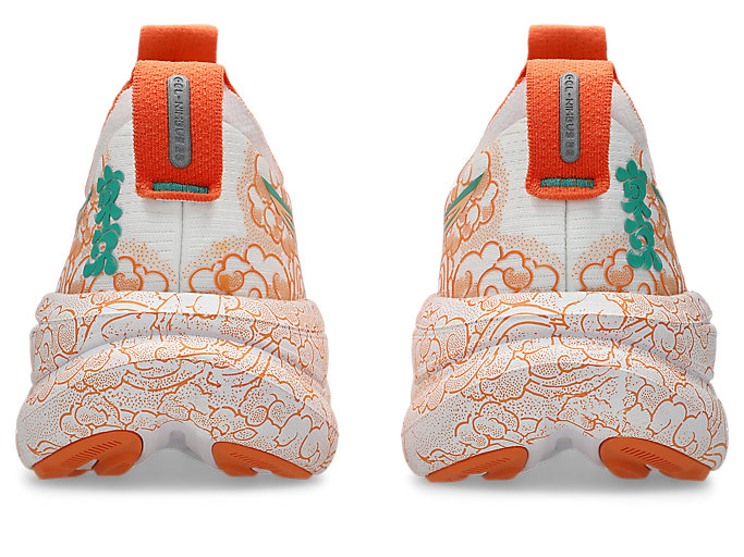 Details for ASICS GEL-NIMBUS 28 Tokyo Running Shoes White/Apricot Crush 1013A207-100