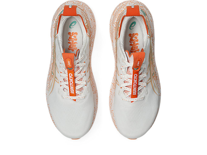Sizing ASICS GEL-NIMBUS 28 Tokyo Running Shoes White/Apricot Crush 1013A207-100