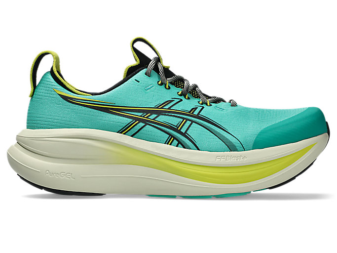 ASICS GEL-NIMBUS 28 TR Running Shoes Aurora Green/Black 1011C216-300