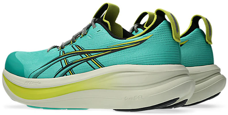 亚瑟士 GEL-NIMBUS 28 TR 跑鞋 翡翠绿/黑 1011C216-300 Lookbook 亚瑟士 GEL-NIMBUS 28 TR 跑鞋 翡翠绿/黑 1011C216-300