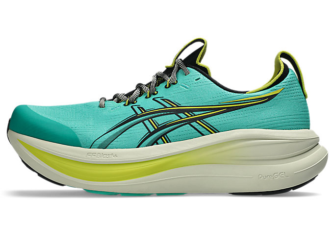 Cheap 亚瑟士 GEL-NIMBUS 28 TR 跑鞋 翡翠绿/黑 1011C216-300