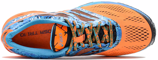 Shop Asics Gel-Noosa Tri 10 跑步鞋 藍橘色