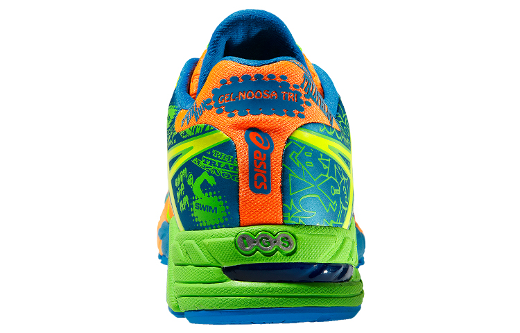 Shop ASICS Gel-Noosa Tri 9 橙蓝配色跑鞋 T408Q-3004