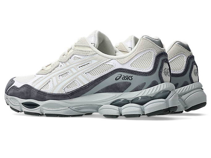 Shop ASICS GEL-NYC Chaussures de Running Crème/Blanc 1203A383-113