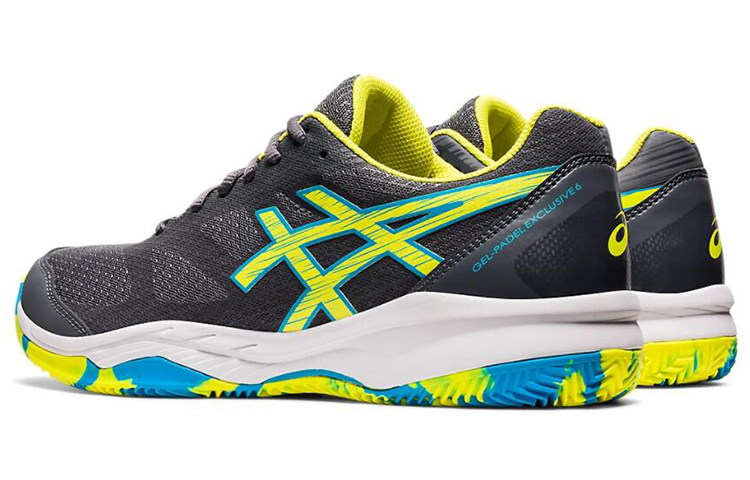 Shop Asics Gel-Padel Exclusive 6 灰黃 跑步鞋