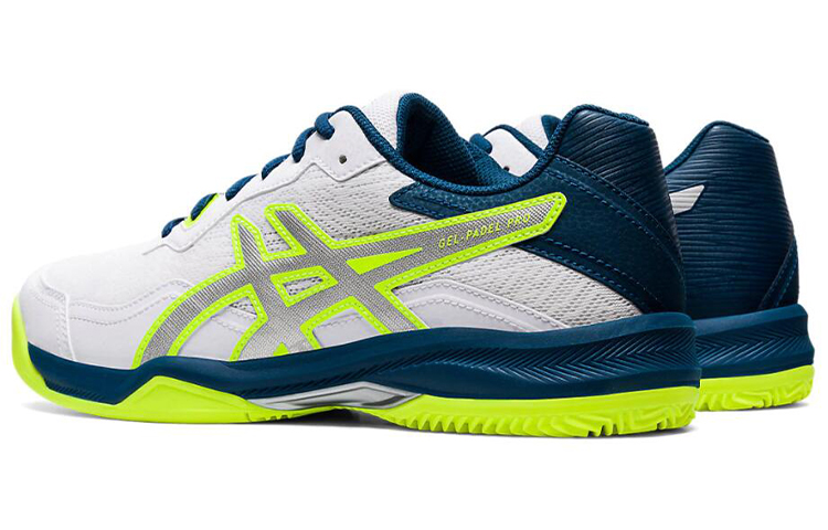 Lookbook ASICS Gel-Padel Pro 4 ''Blanc Bleu Jaune'' 1041A127-100