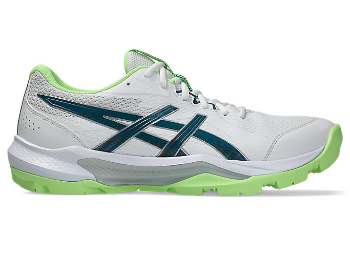 ASICS GEL-PEAKE 3 Cricket Shoes. White/Dark Teal 1113A057-103