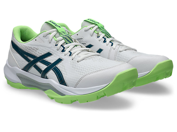 Order アシックス GEL-PEAKE 3 クリケットシューズ ホワイト/ダークティール 1113A057-103
