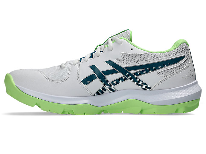 Shop アシックス GEL-PEAKE 3 クリケットシューズ ホワイト/ダークティール 1113A057-103