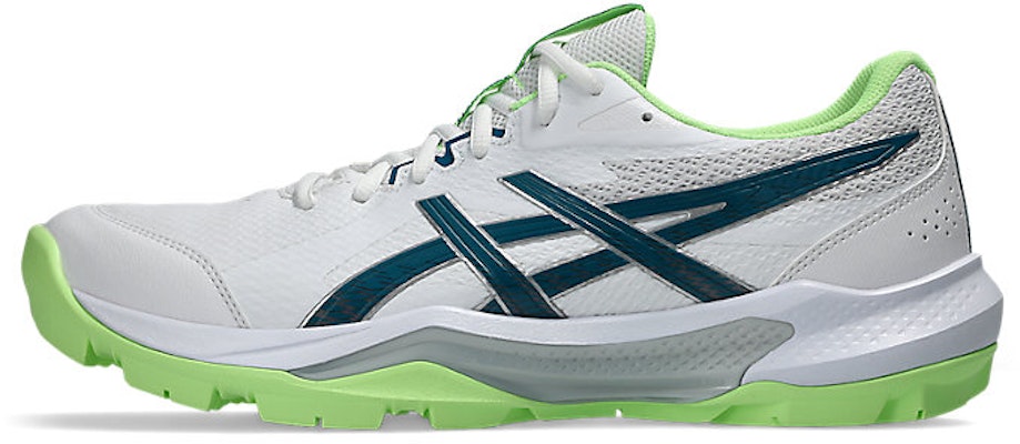 亚瑟士 GEL-PEAKE 3 板球鞋 白色/深青绿色 1113A057-103 Cheap 亚瑟士 GEL-PEAKE 3 板球鞋 白色/深青绿色 1113A057-103